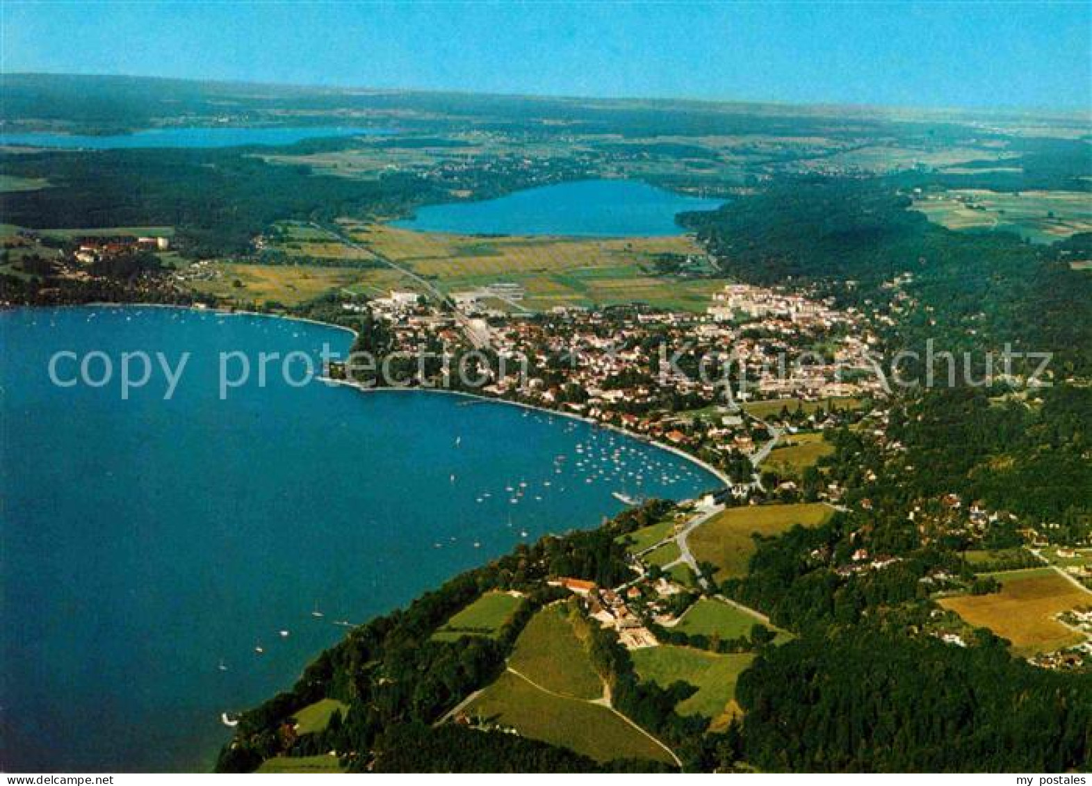 72721974 Herrsching Ammersee Fliegeraufnahme Mit Pilsen- Und Woerthsee Herrschin - Herrsching