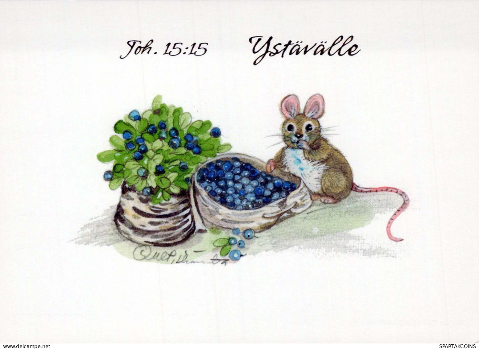 MOUSE Animals Vintage Postcard CPSM #PBR274.A - Autres & Non Classés