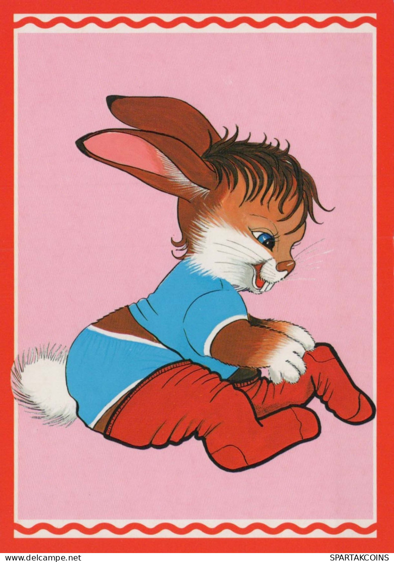 RABBIT Animals Vintage Postcard CPSM #PBR134.A - Other & Unclassified