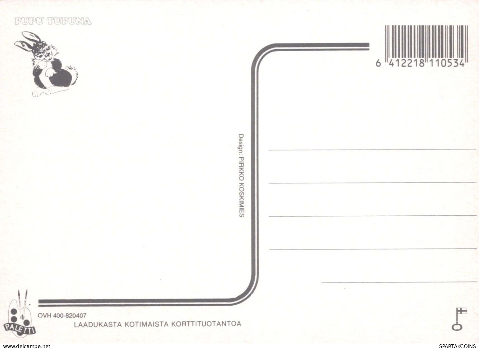 KANINCHEN Tier Vintage Ansichtskarte Postkarte CPSM #PBR138.A - Other & Unclassified