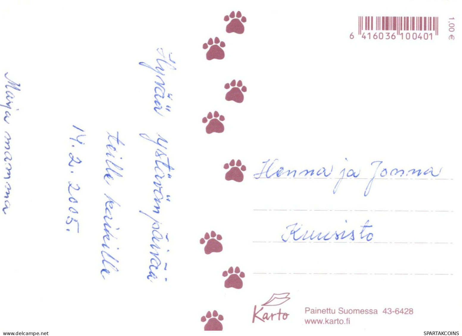 KATZE MIEZEKATZE Tier Vintage Ansichtskarte Postkarte CPSM #PBQ987.A - Katzen