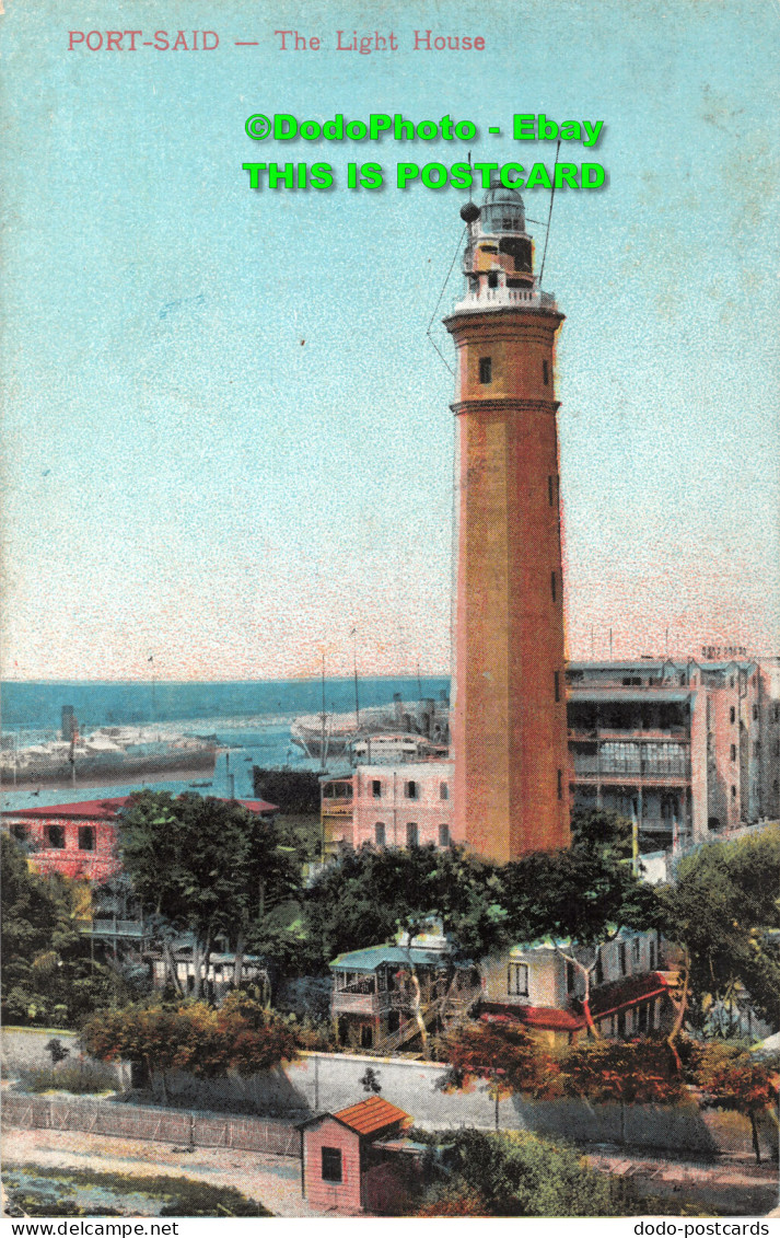 R420497 Port Said. The Light House. The Cairo Postcard Trust. Serie 648 - World