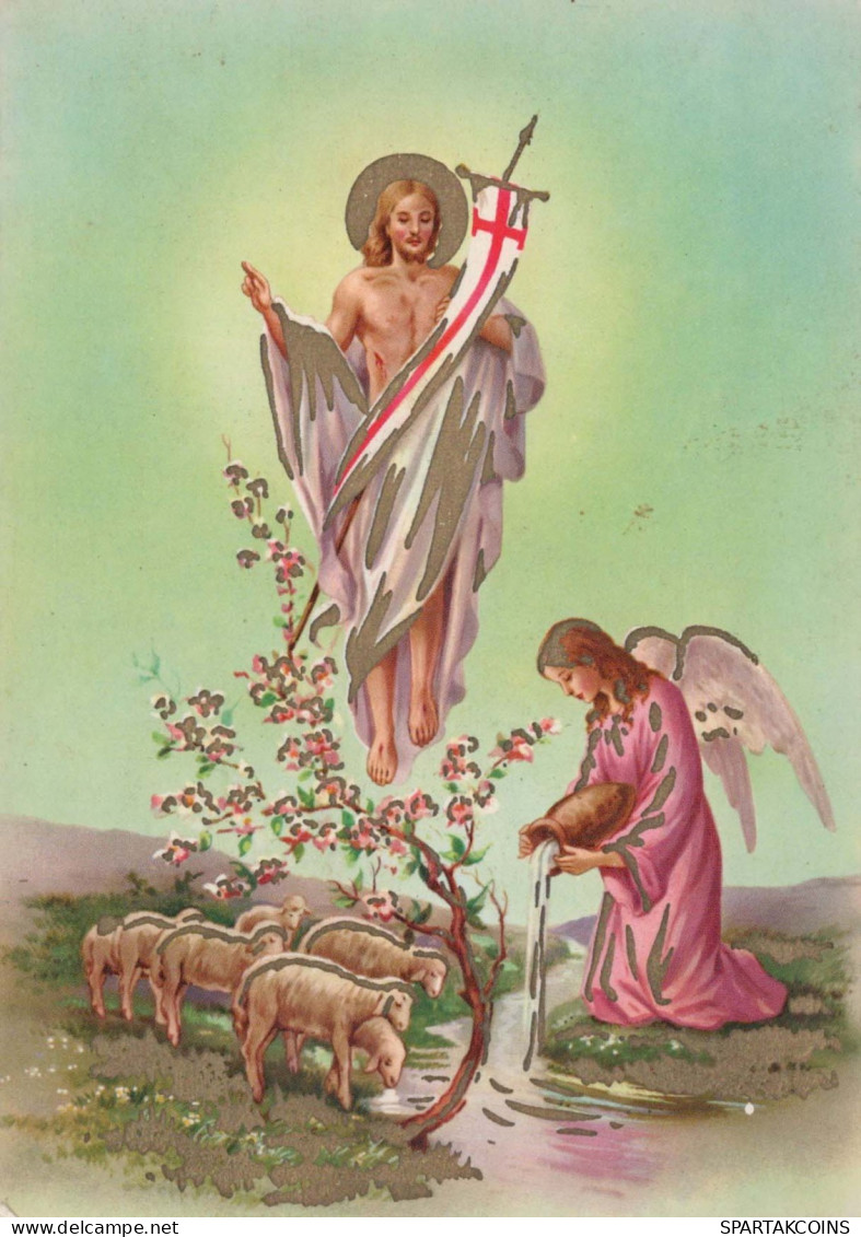 ENGEL JESUS CHRISTUS Vintage Ansichtskarte Postkarte CPSM #PBP751.A - Angels