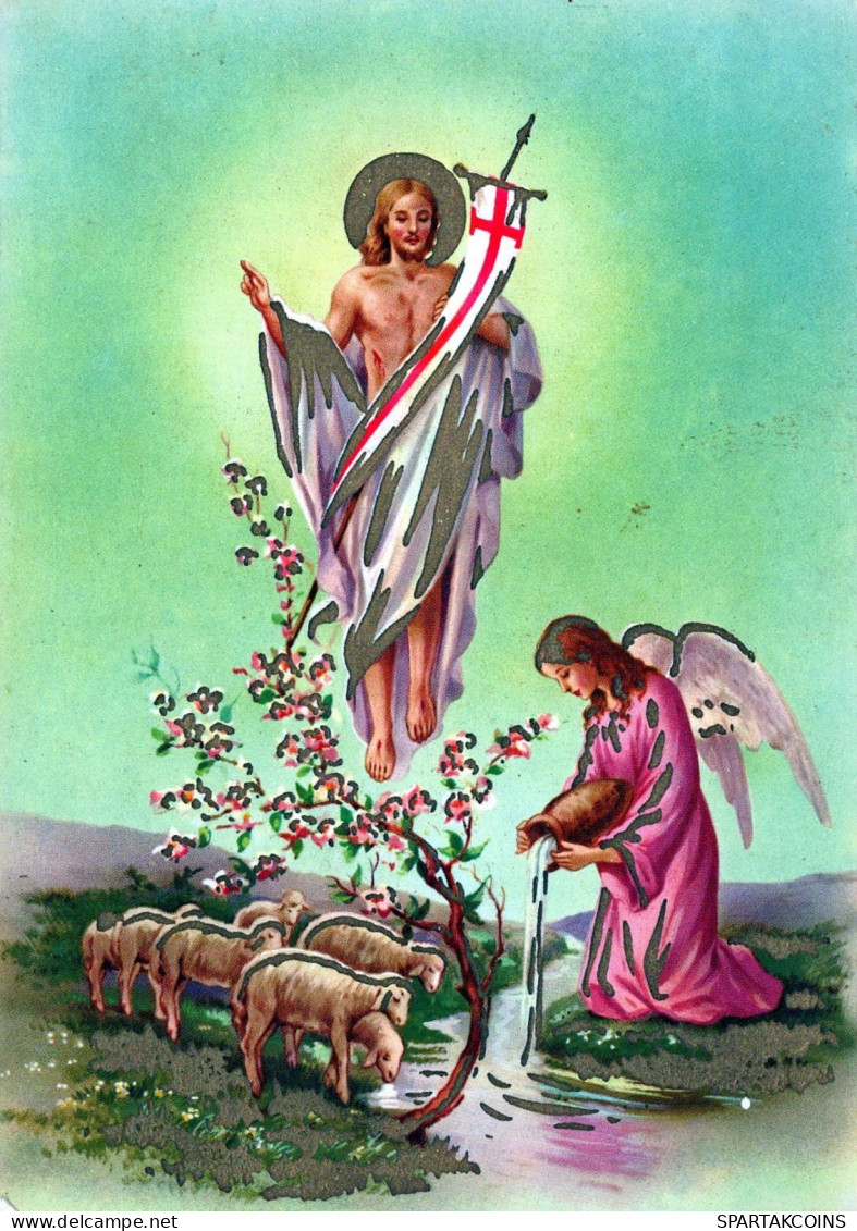 ENGEL JESUS CHRISTUS Vintage Ansichtskarte Postkarte CPSM #PBP751.A - Engel