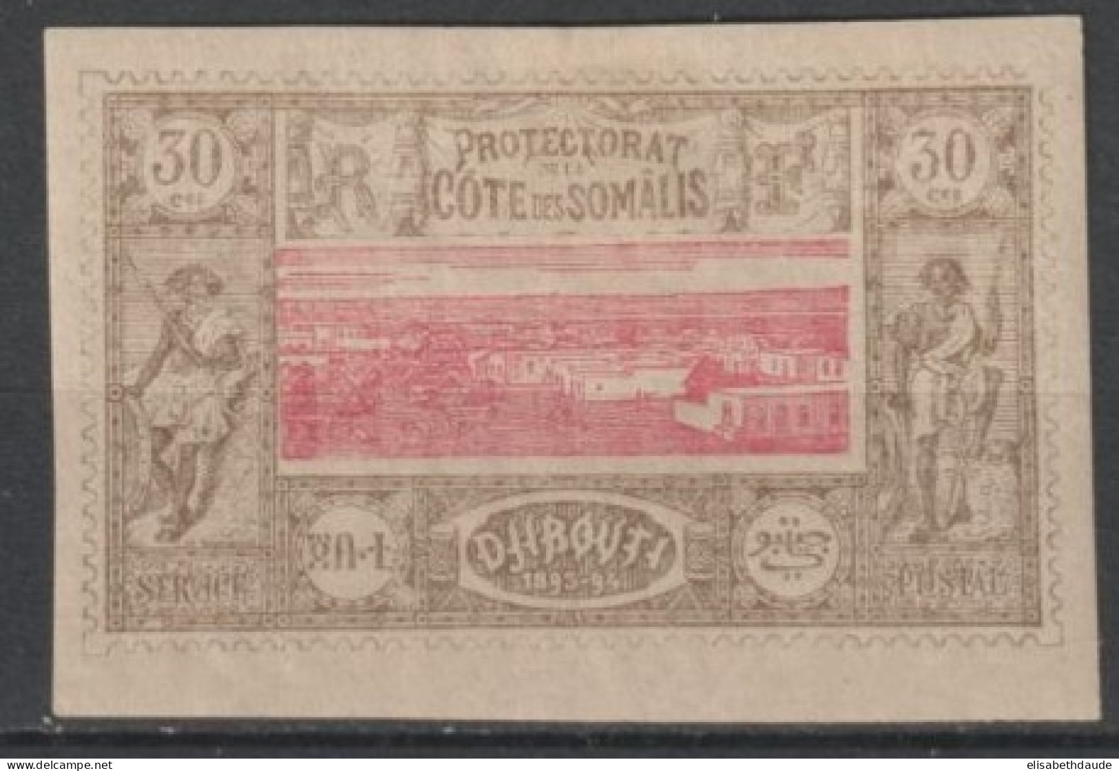 COTE DES SOMALIS - 1894 - YVERT N°13 * MH - COTE = 28 EUR. - Unused Stamps