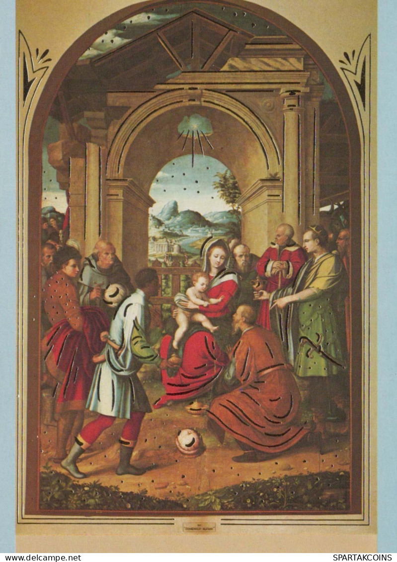 Vierge Marie Madone Bébé JÉSUS Noël Religion Vintage Carte Postale CPSM #PBP670.A - Maagd Maria En Madonnas