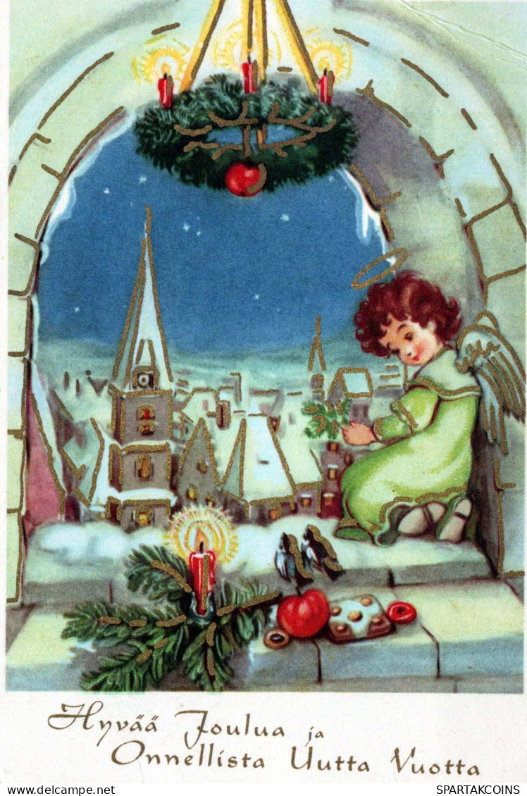 ENGEL Weihnachten Vintage Ansichtskarte Postkarte CPSM #PBP581.A - Engel