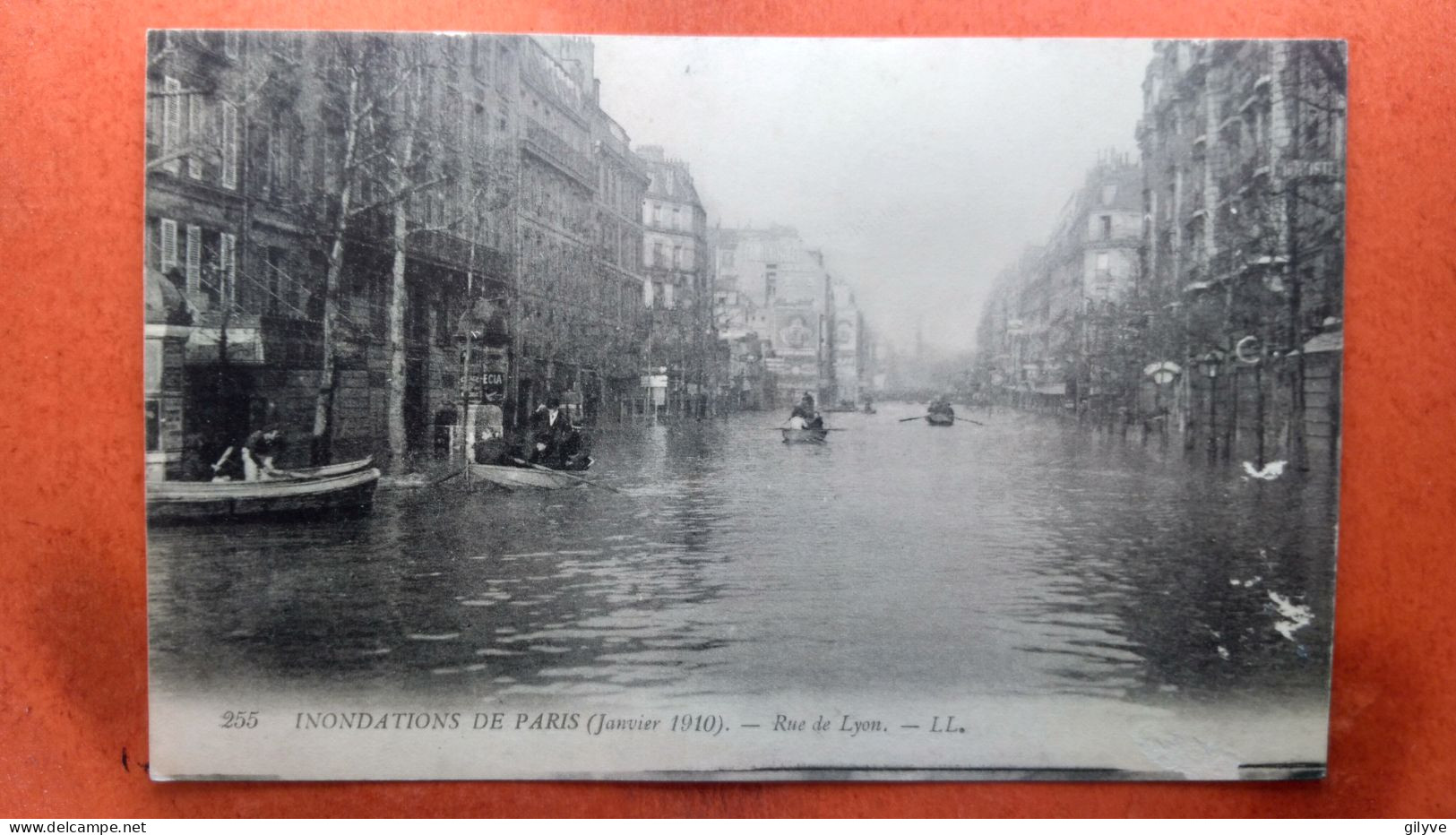 CPA (75) Inondations De Paris.1910. Rue De Lyon.(7A.836) - Paris Flood, 1910