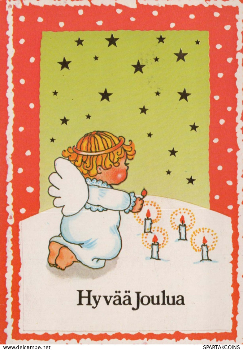 ÁNGEL Navidad Vintage Tarjeta Postal CPSM #PBP443.A - Engel