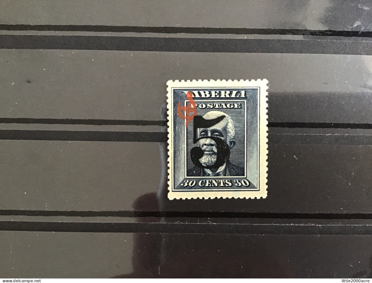 Liberia 1914 5 On 30c Official Stamp Used SG O285 - Liberia