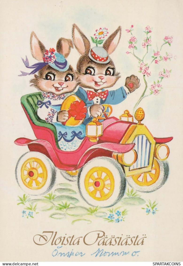 EASTER RABBIT Vintage Postcard CPSM #PBO556.A - Ostern