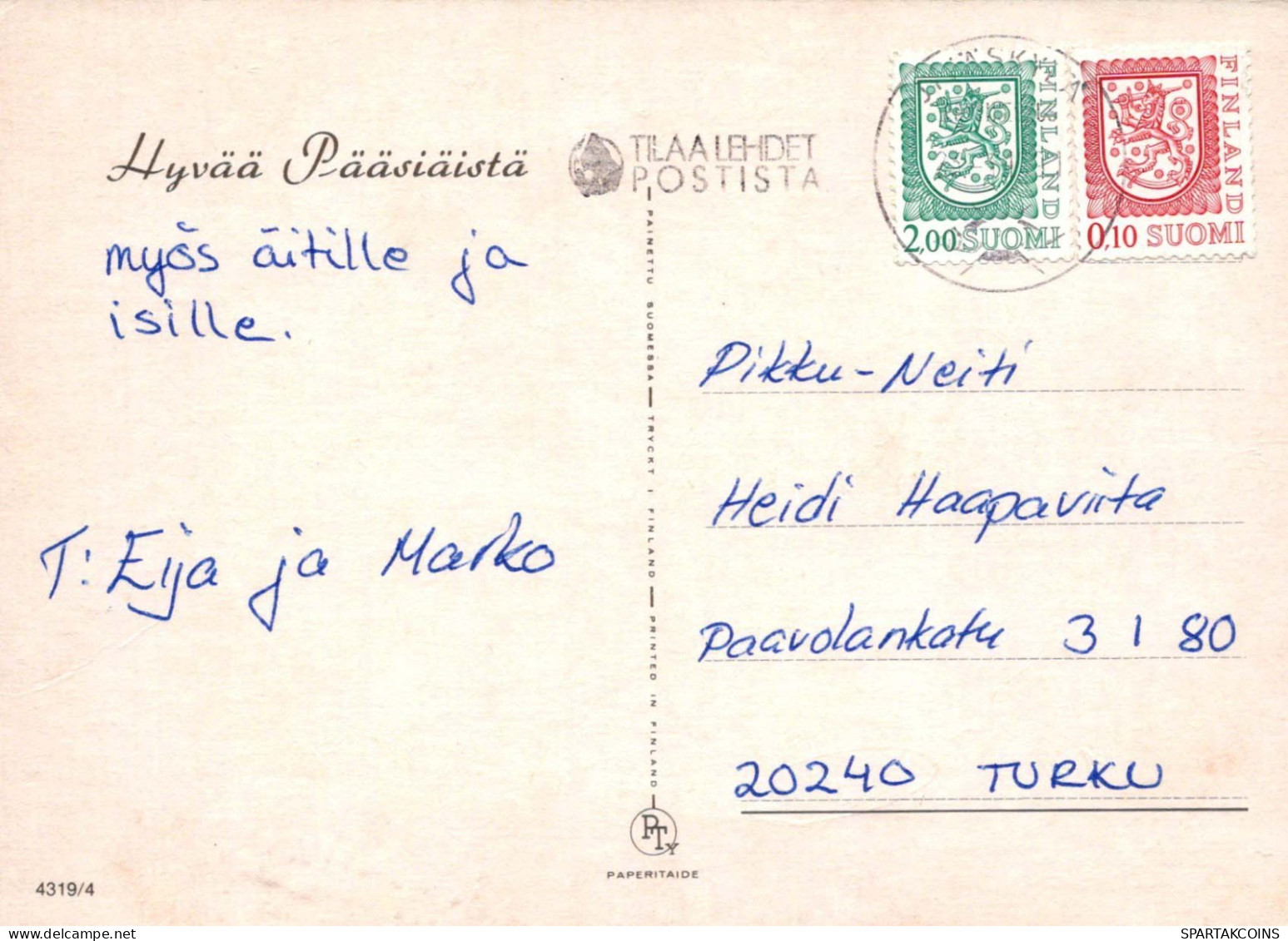 PASQUA BAMBINO Vintage Cartolina CPSM #PBO333.A - Ostern