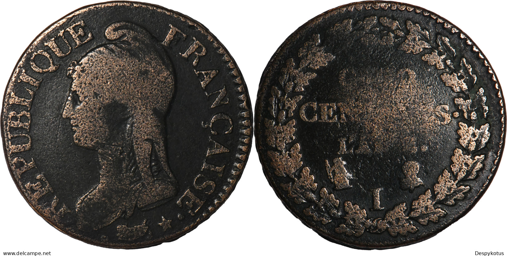 FRANCE - AN 8 ? (1799) - CINQ CENTIMES - Limoge (I) - 19-281 - 1795-1799 French Directory