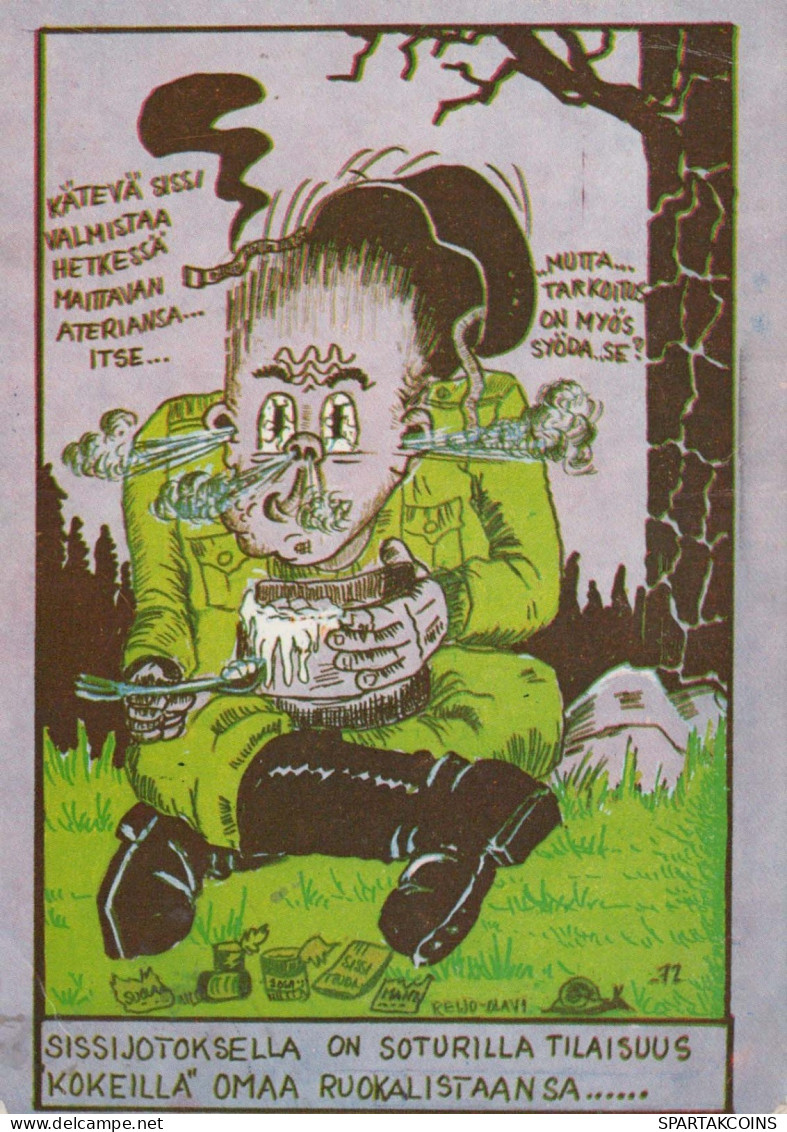 SOLDATS HUMOUR Militaria Vintage Carte Postale CPSM #PBV846.A - Humour