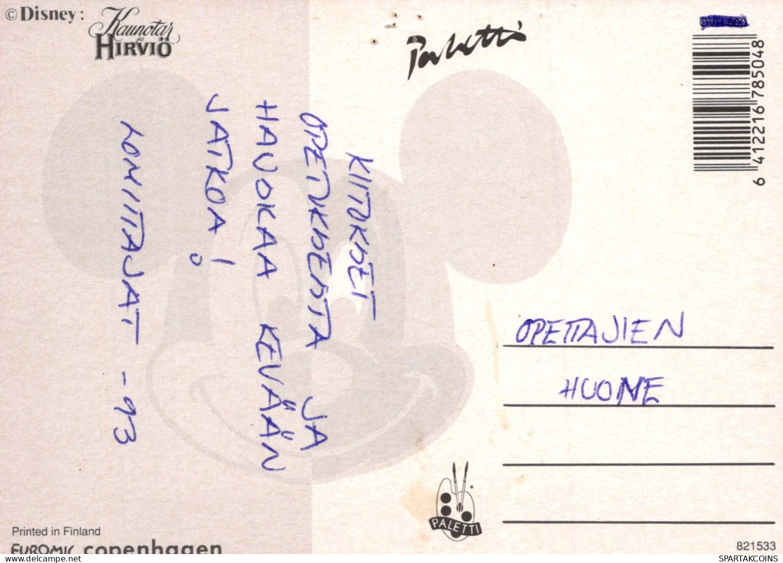 DISNEY DESSIN ANIMÉ Vintage Carte Postale CPSM #PBV486.A - Scenes & Landscapes