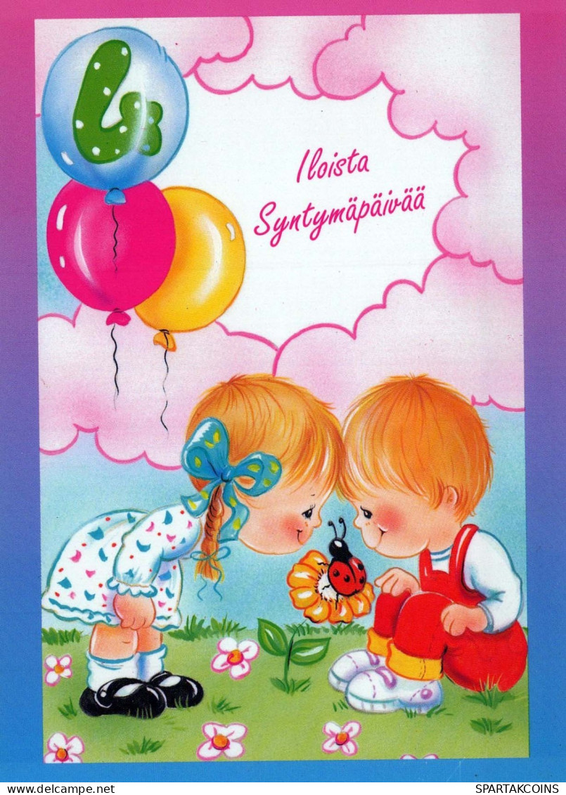 NIÑOS Escenas Paisajes Vintage Tarjeta Postal CPSM #PBU628.A - Taferelen En Landschappen