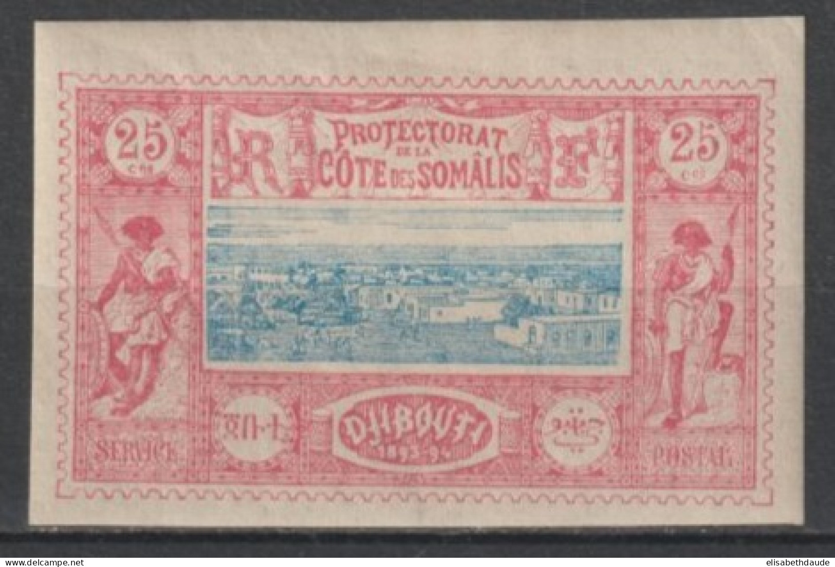 COTE DES SOMALIS - 1894 - YVERT N°12 * MH - COTE = 40 EUR. - Ungebraucht