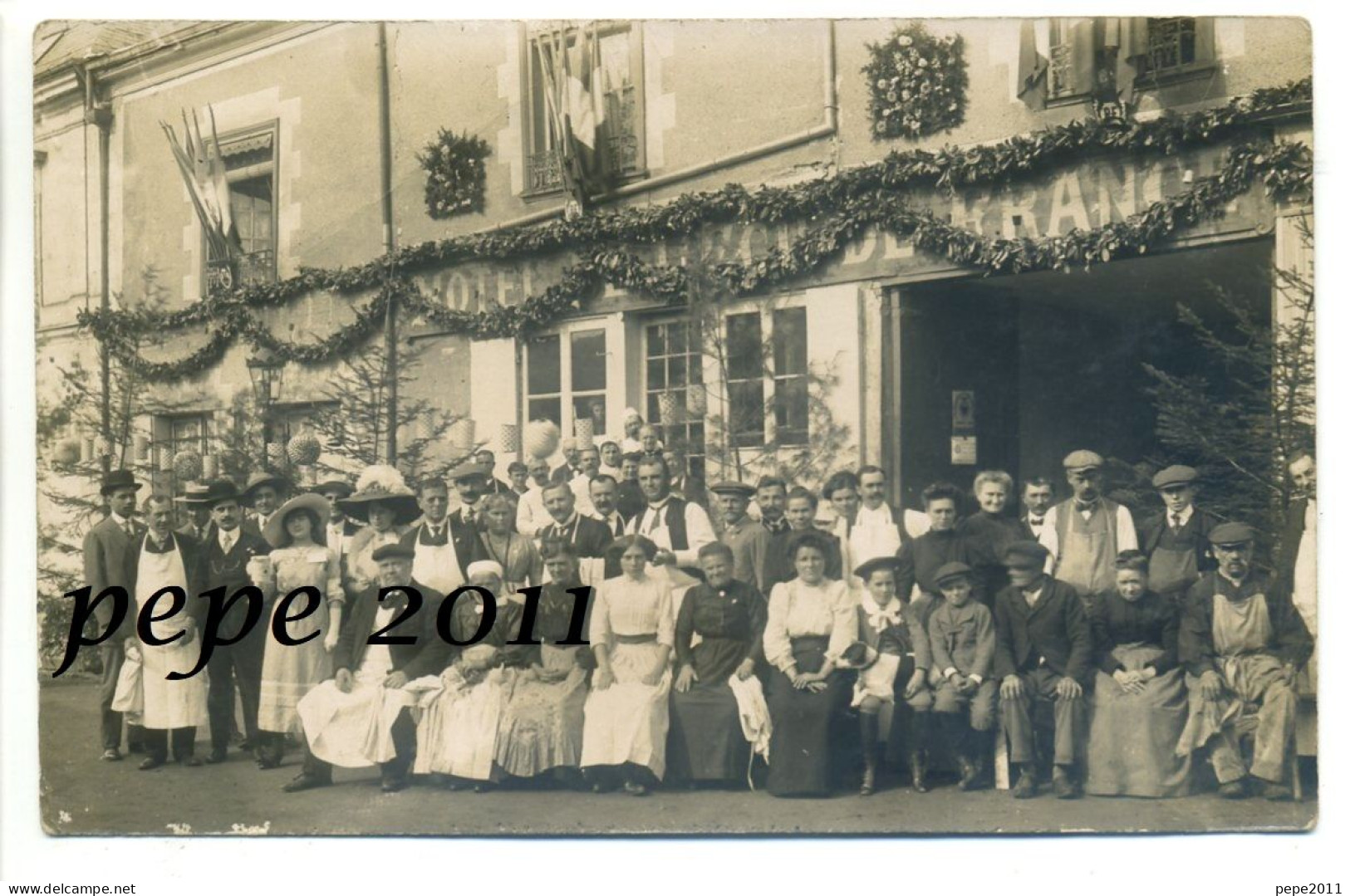 Carte Photo - 37 CHÂTEAU-RENAULT - Hôtel De L'Ecu De France, (actuel: L'Authentique Et Le Lurton) - Place Jean Jaurès - Andere & Zonder Classificatie