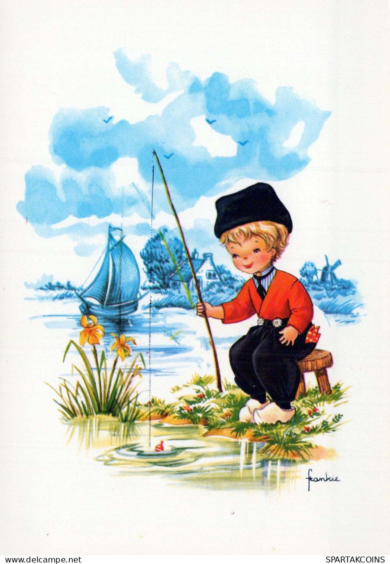 ENFANTS Scènes Paysages Vintage Postal CPSM #PBT459.A - Scenes & Landscapes