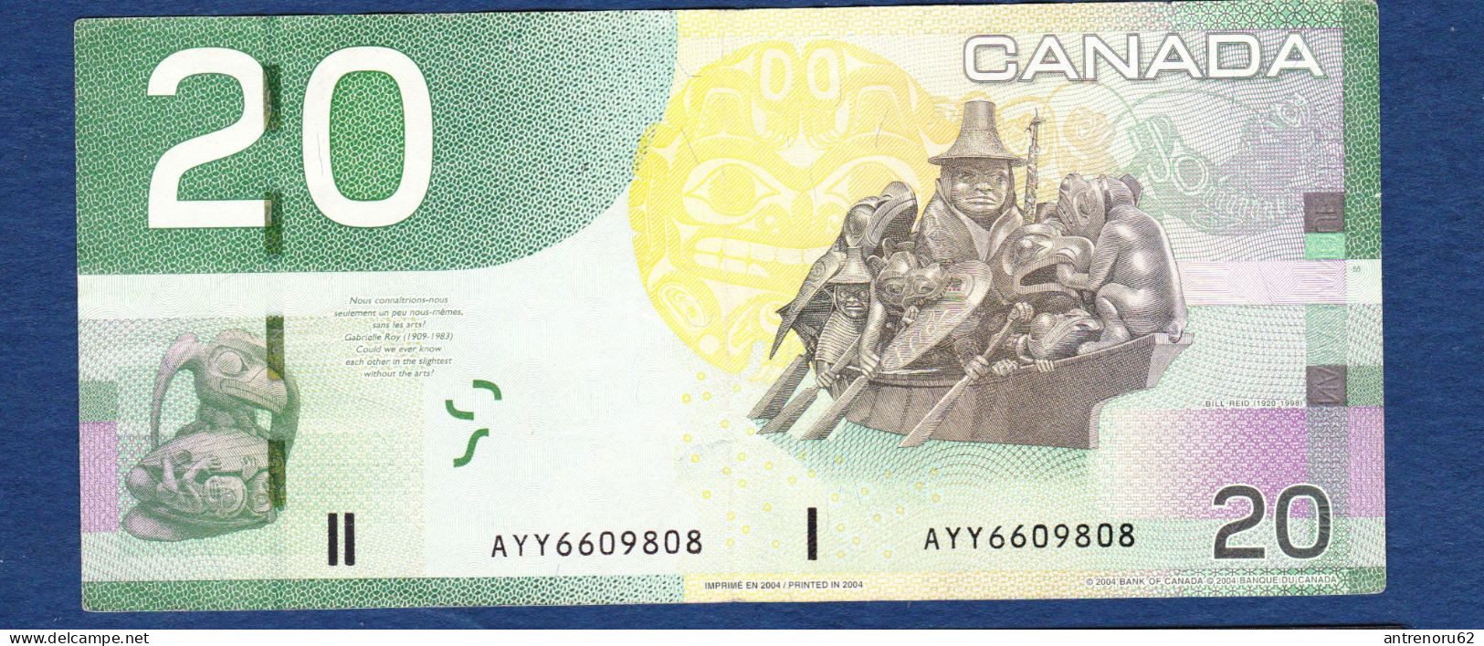 BANKNOTES-CANADA-20-CIRCULATED SEE-SCAN - Filipinas