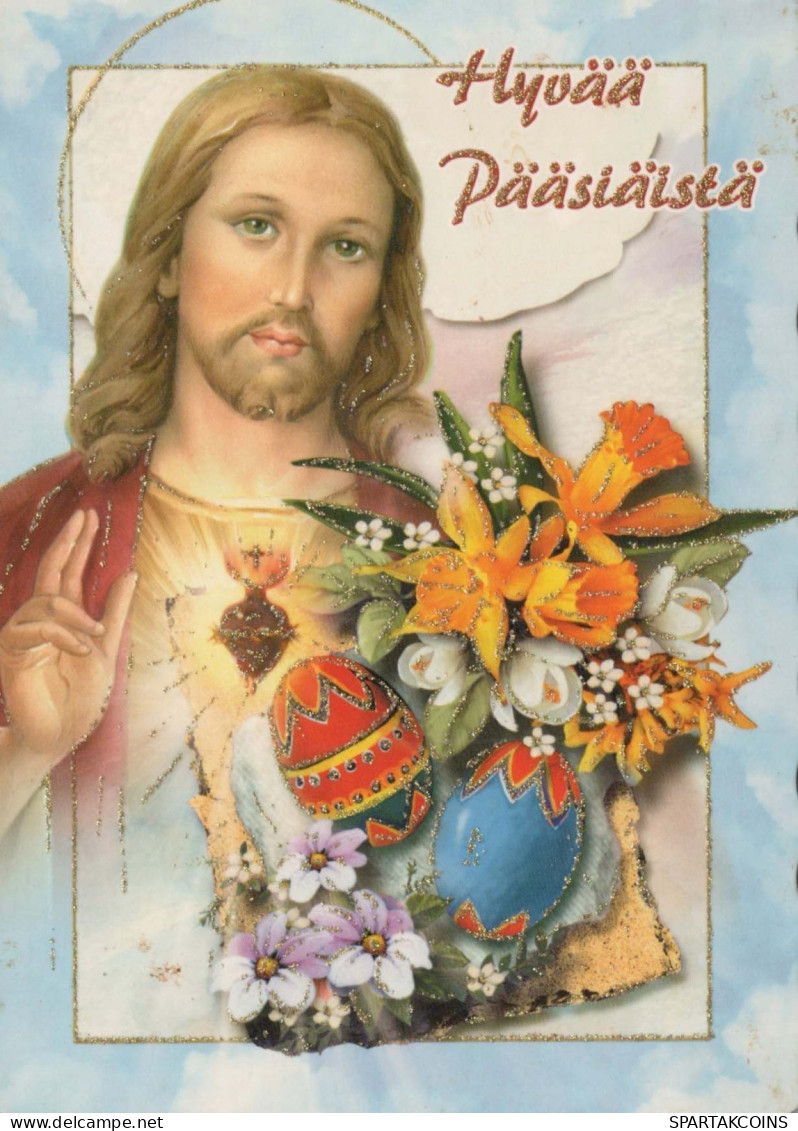 JÉSUS-CHRIST PÂQUES Christianisme Religion Vintage Carte Postale CPSM #PAZ008.A - Jezus