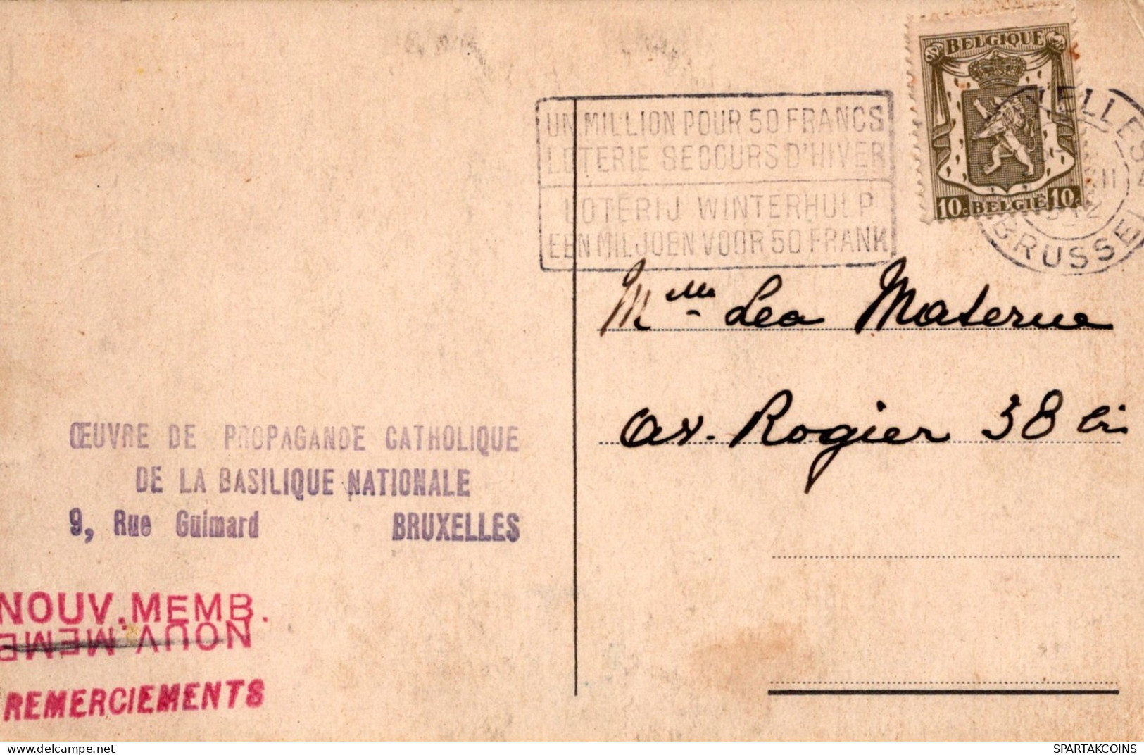 BÉLGICA BRUSELAS Postal CPA #PAD917.A - Brussels (City)