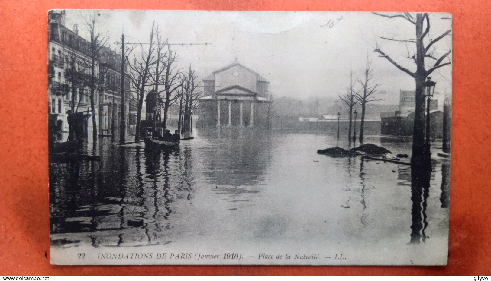 CPA (75) Inondations De Paris.1910. Place De La Nativité.   (7A.844) - Paris Flood, 1910