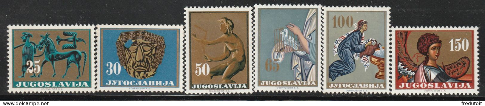 YOUGOSLAVIE- N°923/8 ** (1962) L'Art Yougoslave - Ungebraucht