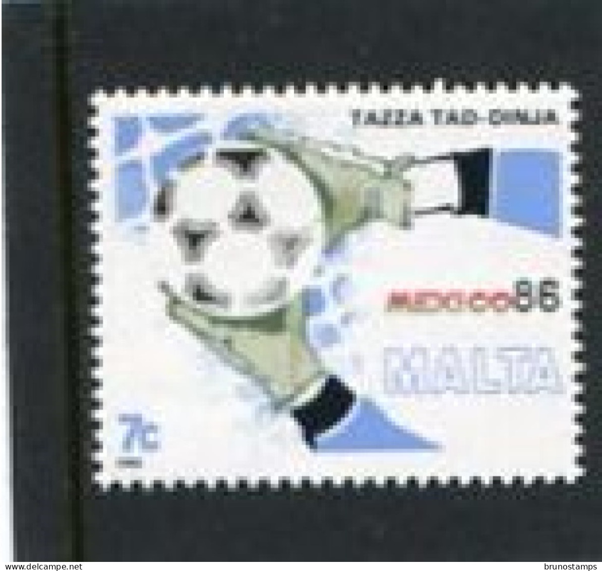 MALTA - 1986  7c  WORLD CUP  MINT NH - Malte