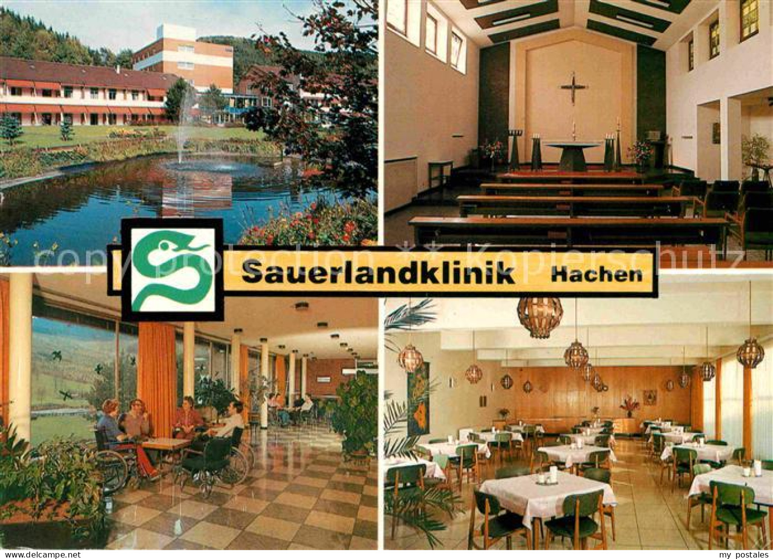 72720981 Hachen Sauerland Sauerlandklinik Speisesaal Kapelle Teich Sundern (Saue - Sundern