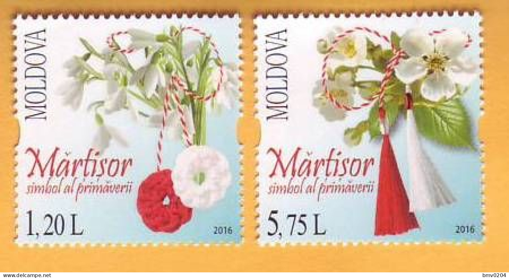 2016 Moldova Moldavie Moldau National Holiday Of Spring. Martisor. 2v Mint - Moldova