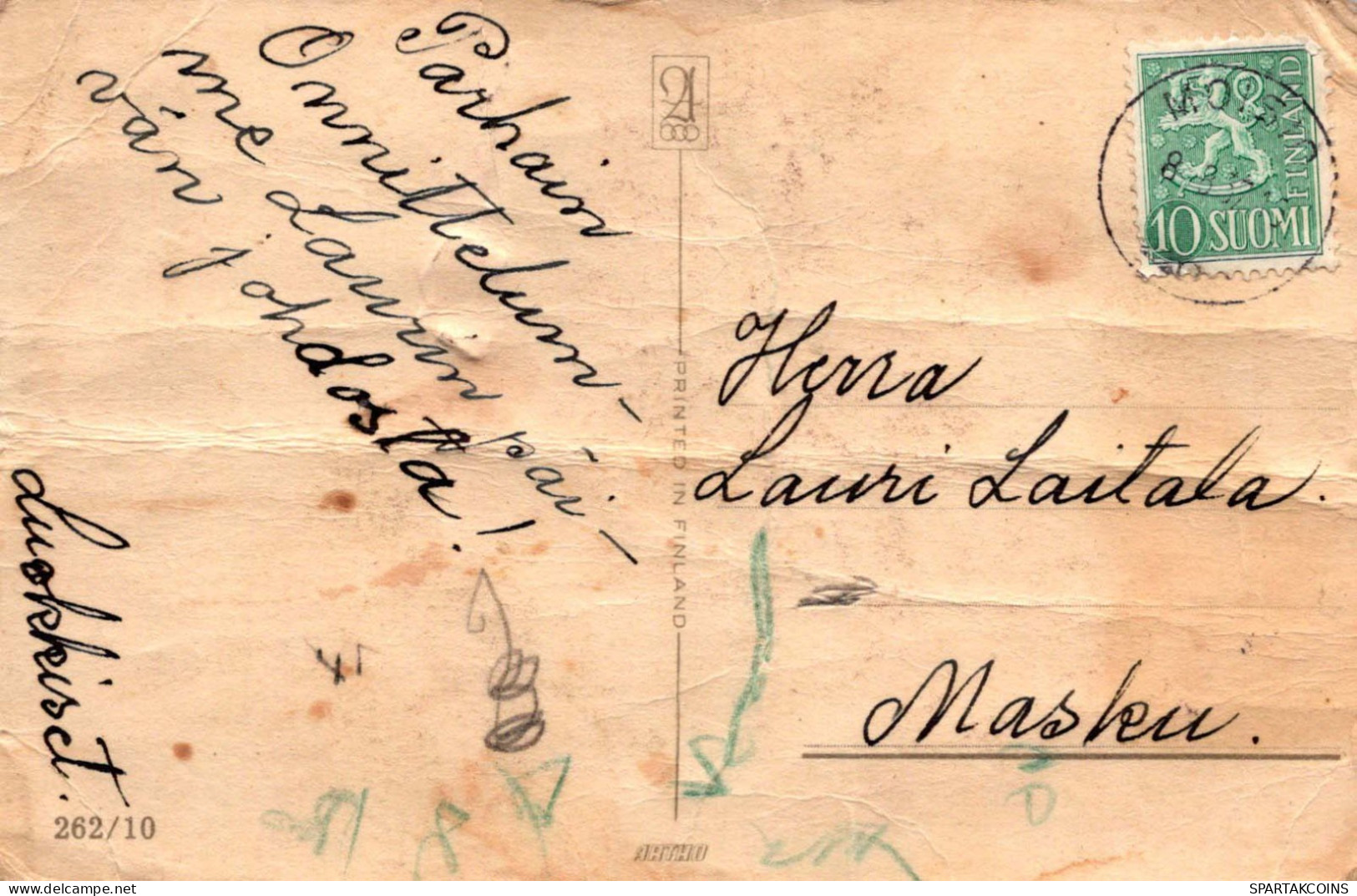 FLORES Vintage Tarjeta Postal CPA #PKE702.A - Flowers
