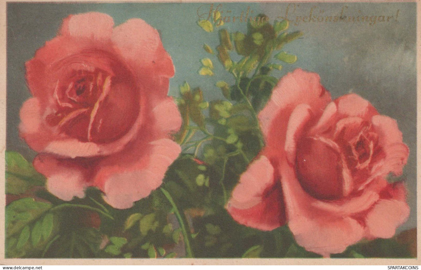 FLORES Vintage Tarjeta Postal CPA #PKE647.A - Flowers