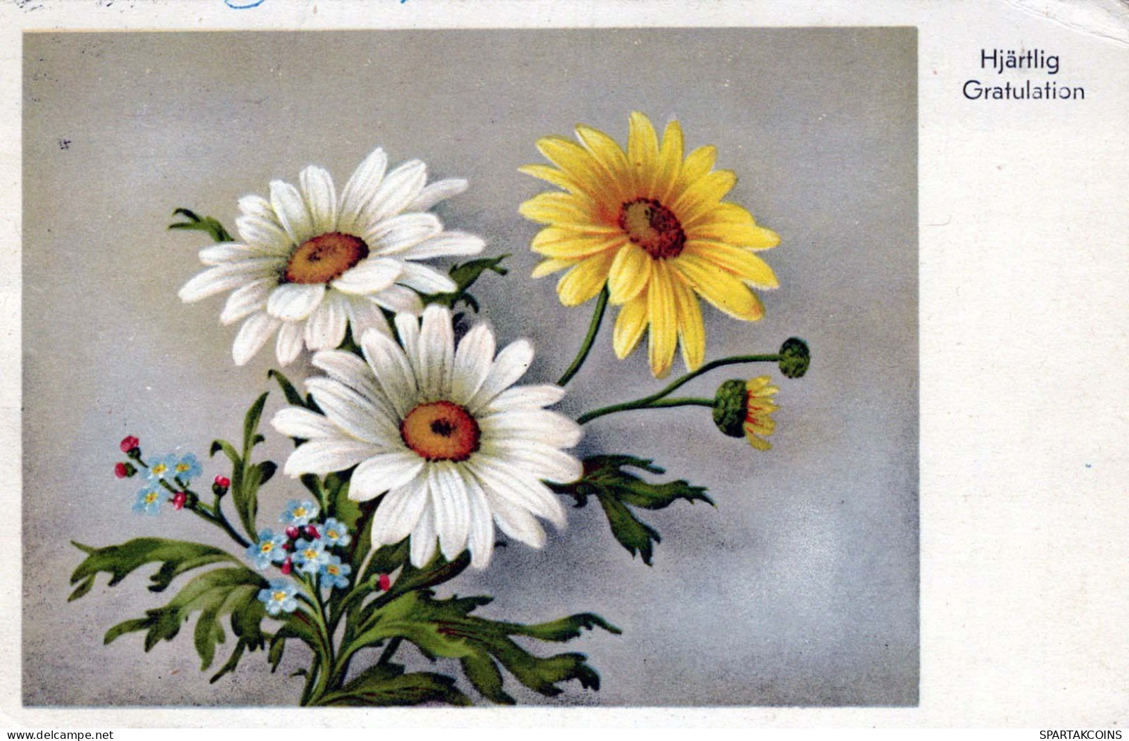 FLORES Vintage Tarjeta Postal CPA #PKE517.A - Blumen