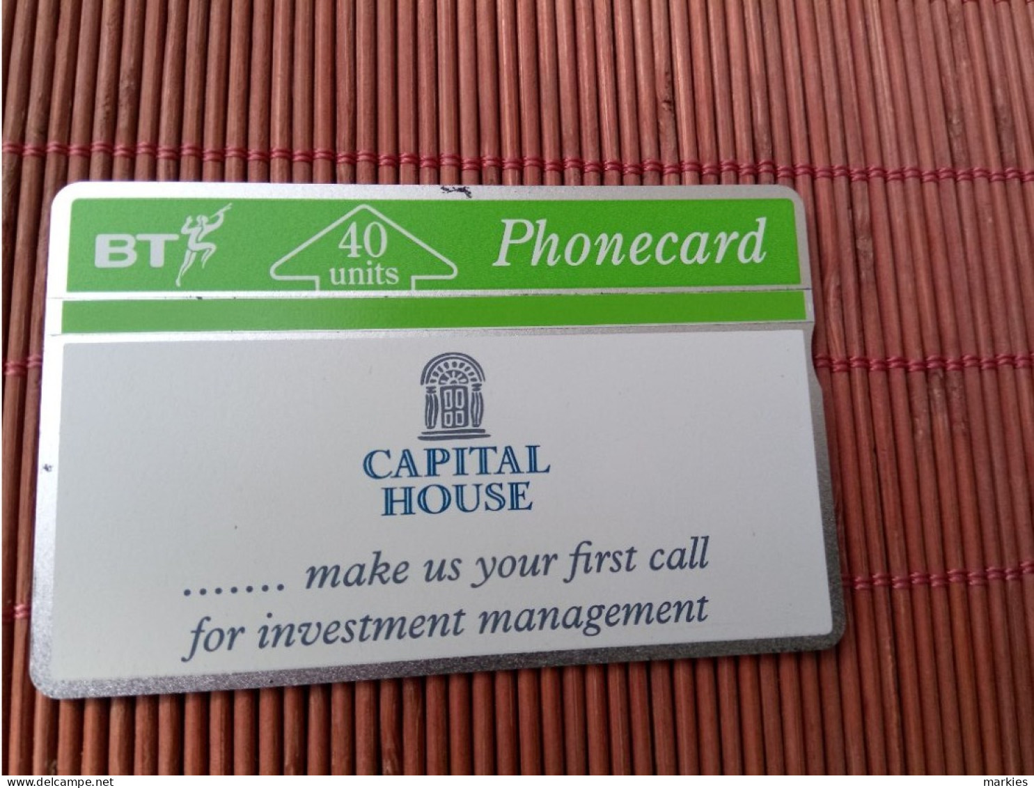 Phonecard Capital House 112 B Mint,Neuve) Rare - BT Private Issues