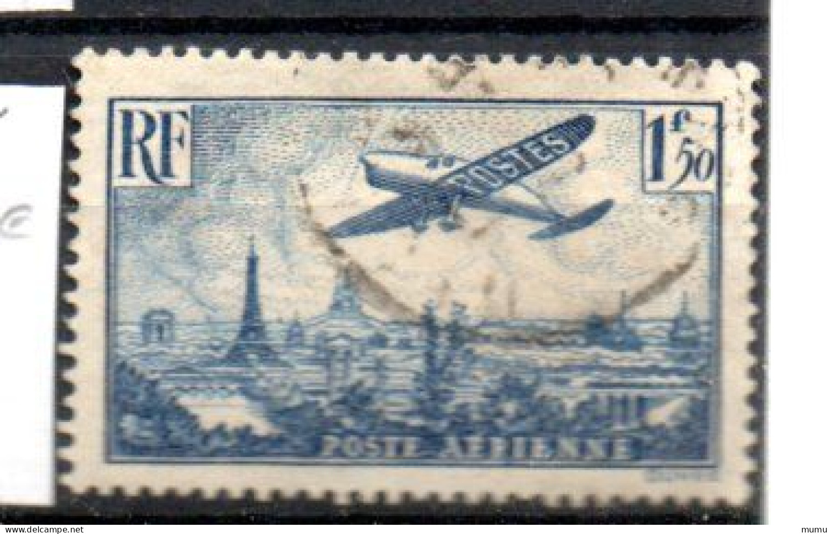 FRANCE  OB CACHET ROND YT N° PA 9 - 1927-1959 Oblitérés