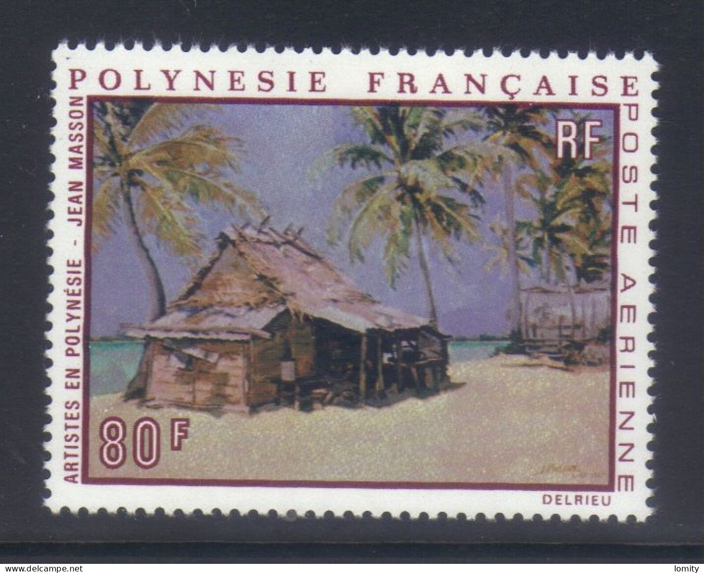 Polynésie Française Timbre Poste Aérienne Neuf ** PA 43 Jean Masson - Ungebraucht
