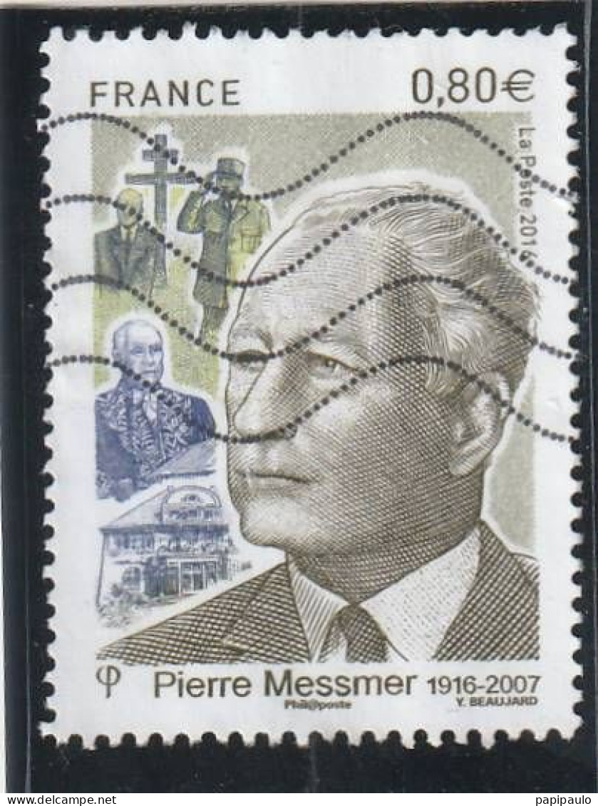 FRANCE 2016  Y&T 5035 Pierre Messmer - Used Stamps