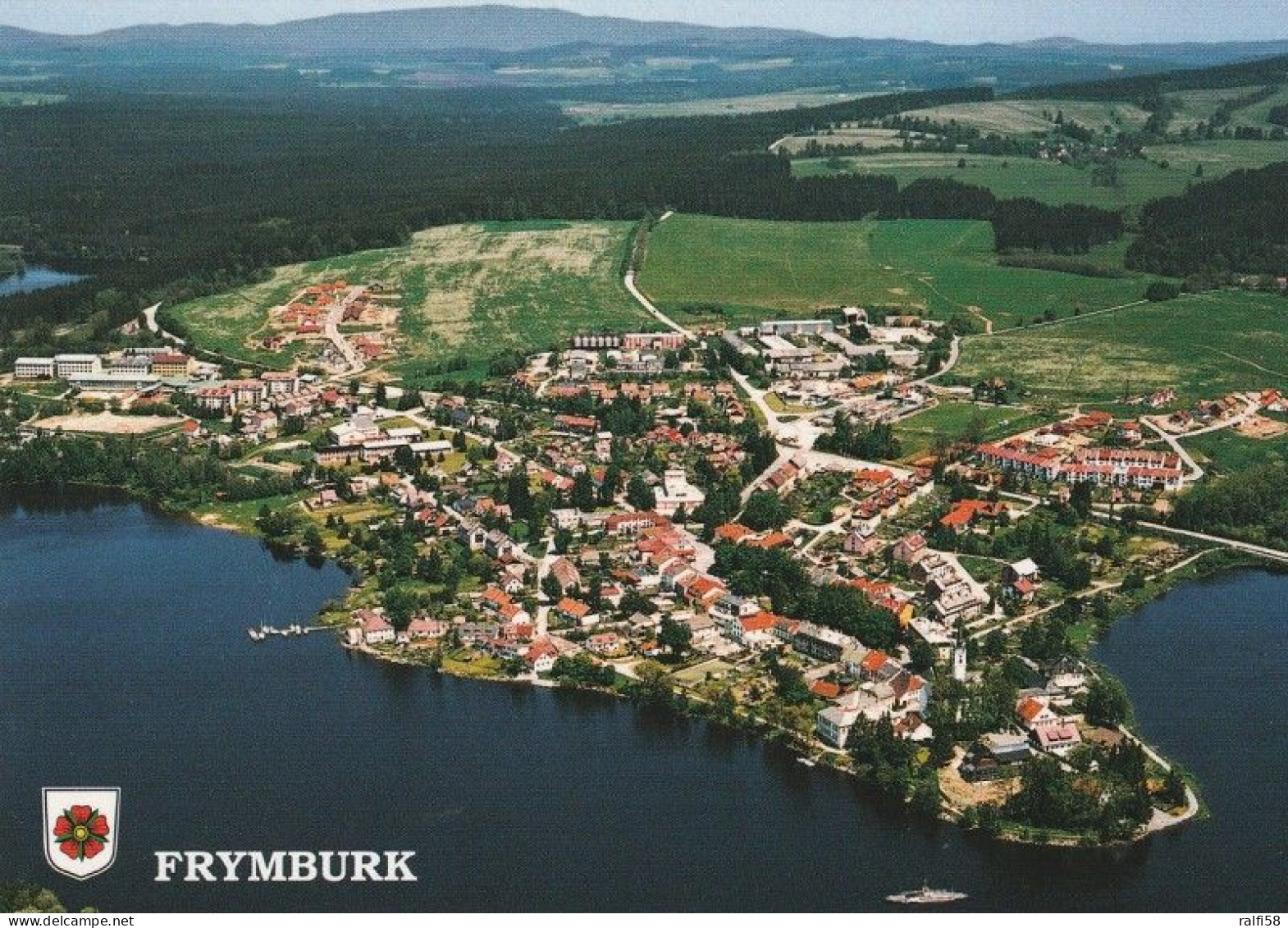 1 AK Tschechien * Blick Auf Die Stadt Frymburk (deutsch Friedberg - Sie Liegt Auf Einer Halbinsel Am Lipnostausee * - Tchéquie