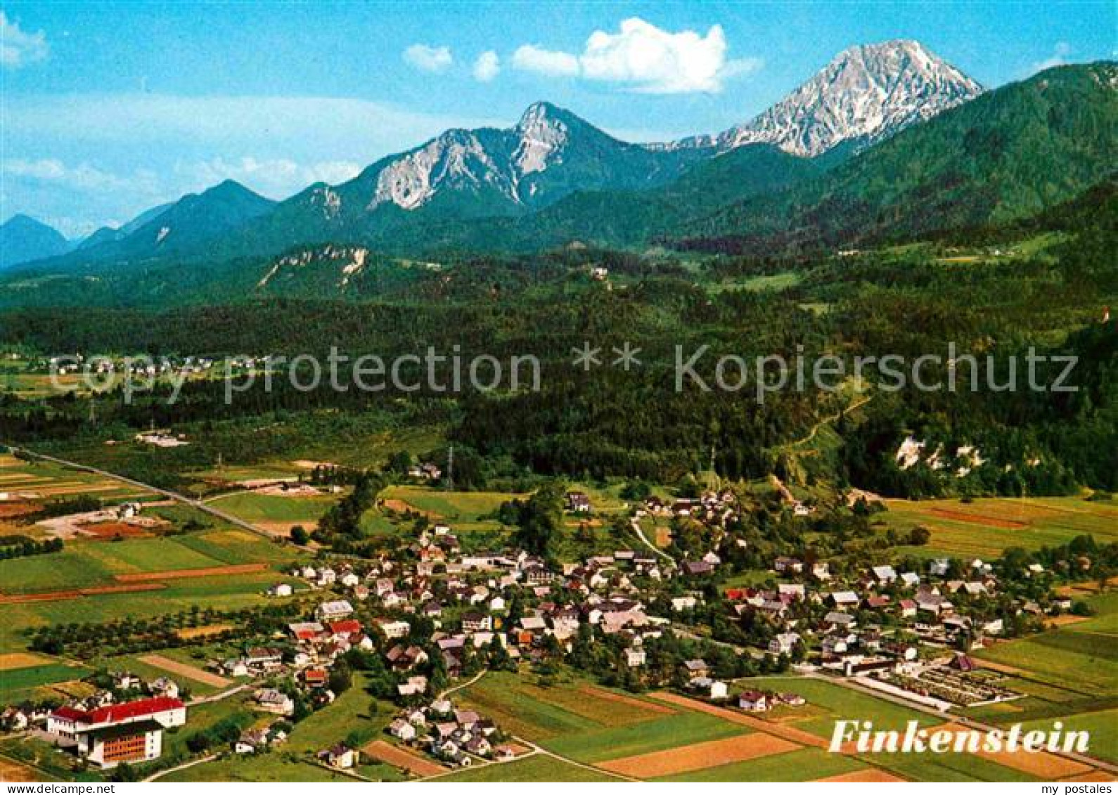 72720836 Finkenstein Faaker See Mit Mittagskogel Fliegeraufnahme Finkenstein Am  - Other & Unclassified