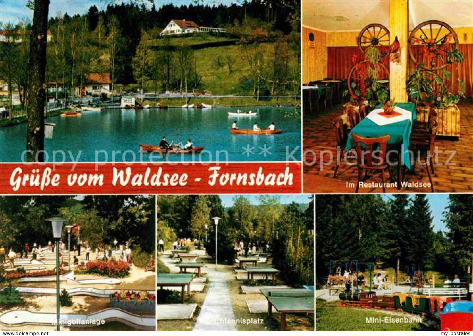 72720796 Fornsbach Minigolf Tischtennis Mini-Eisenbahn Restaurant-Waldsee Fornsb - Altri & Non Classificati