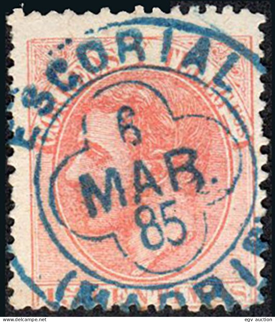 Madrid - Edi O 210 - Mat Trébol Azul "Escorial" - Used Stamps