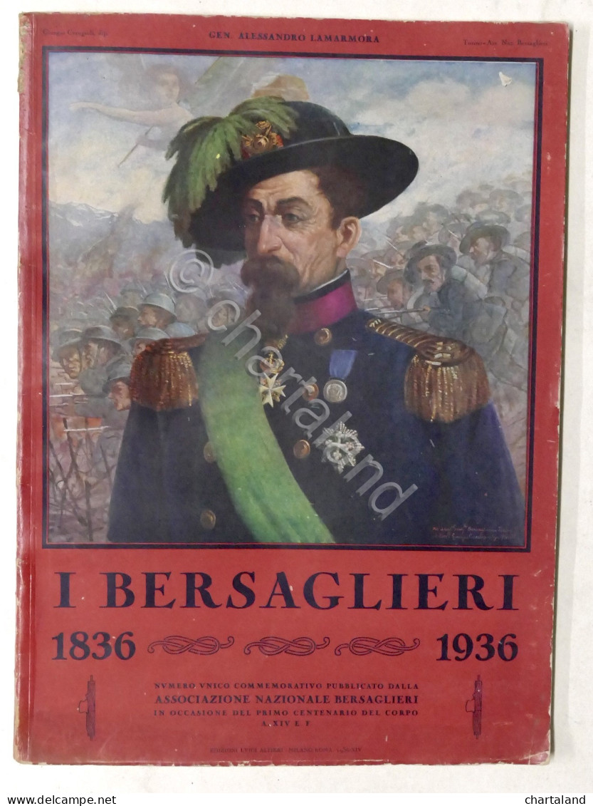 I Bersaglieri 1836 - 1936 - Numero Unico Commemorativo - Primo Centenario - Autres & Non Classés