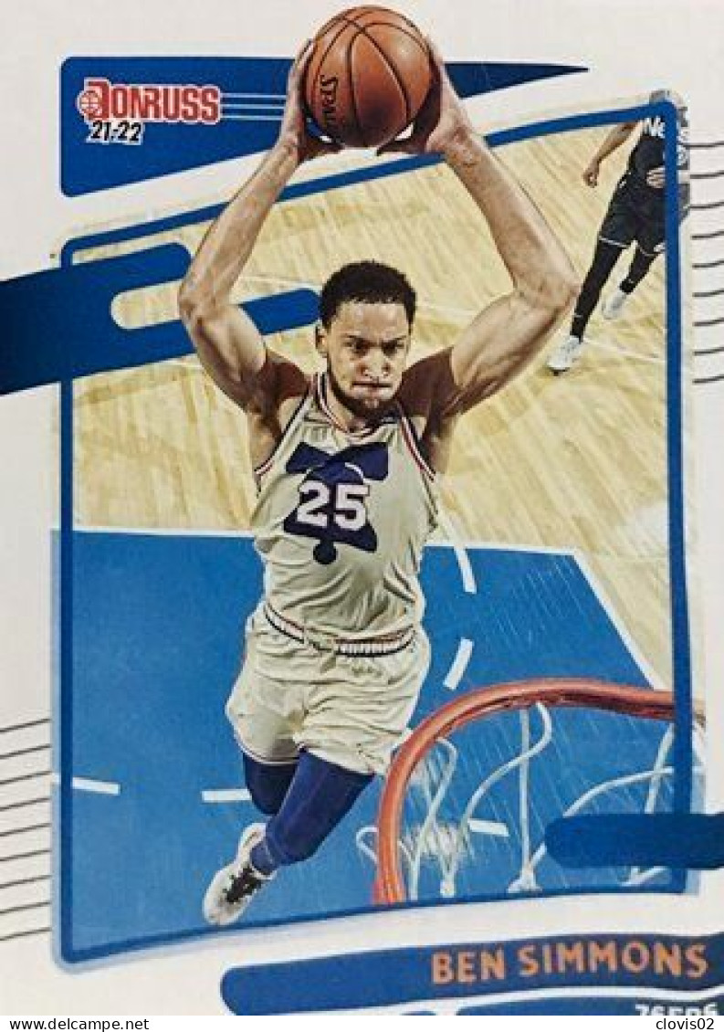 5 Ben Simmons - Philadelphia 76ers - Carte Panini NBA Donruss 2021-2022 - Andere & Zonder Classificatie