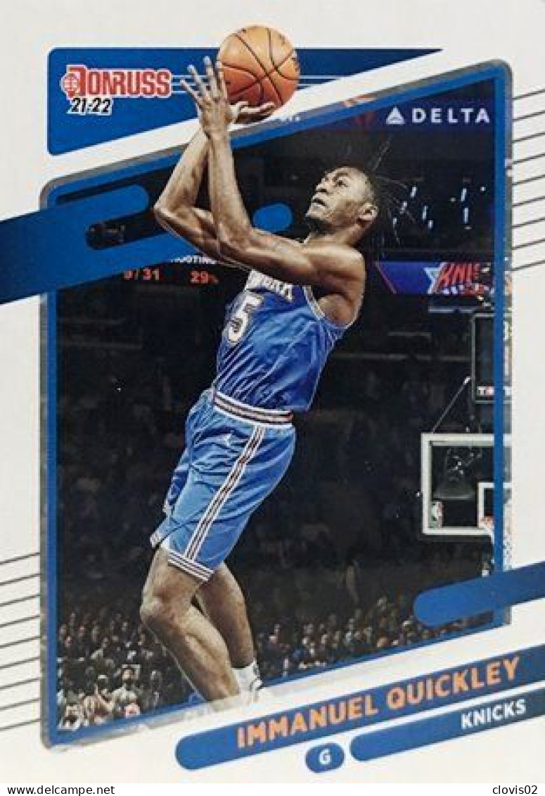 6 Immanuel Quickley - New York Knicks - Carte Panini NBA Donruss 2021-2022 - Andere & Zonder Classificatie