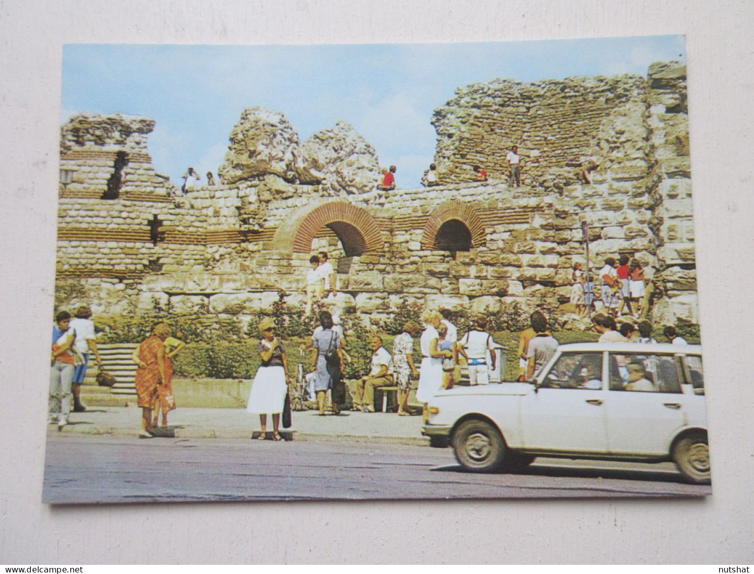 CP CARTE POSTALE BULGARIE NESSEBAR Le MUR De La FORTERESSE - Vierge - Bulgarie