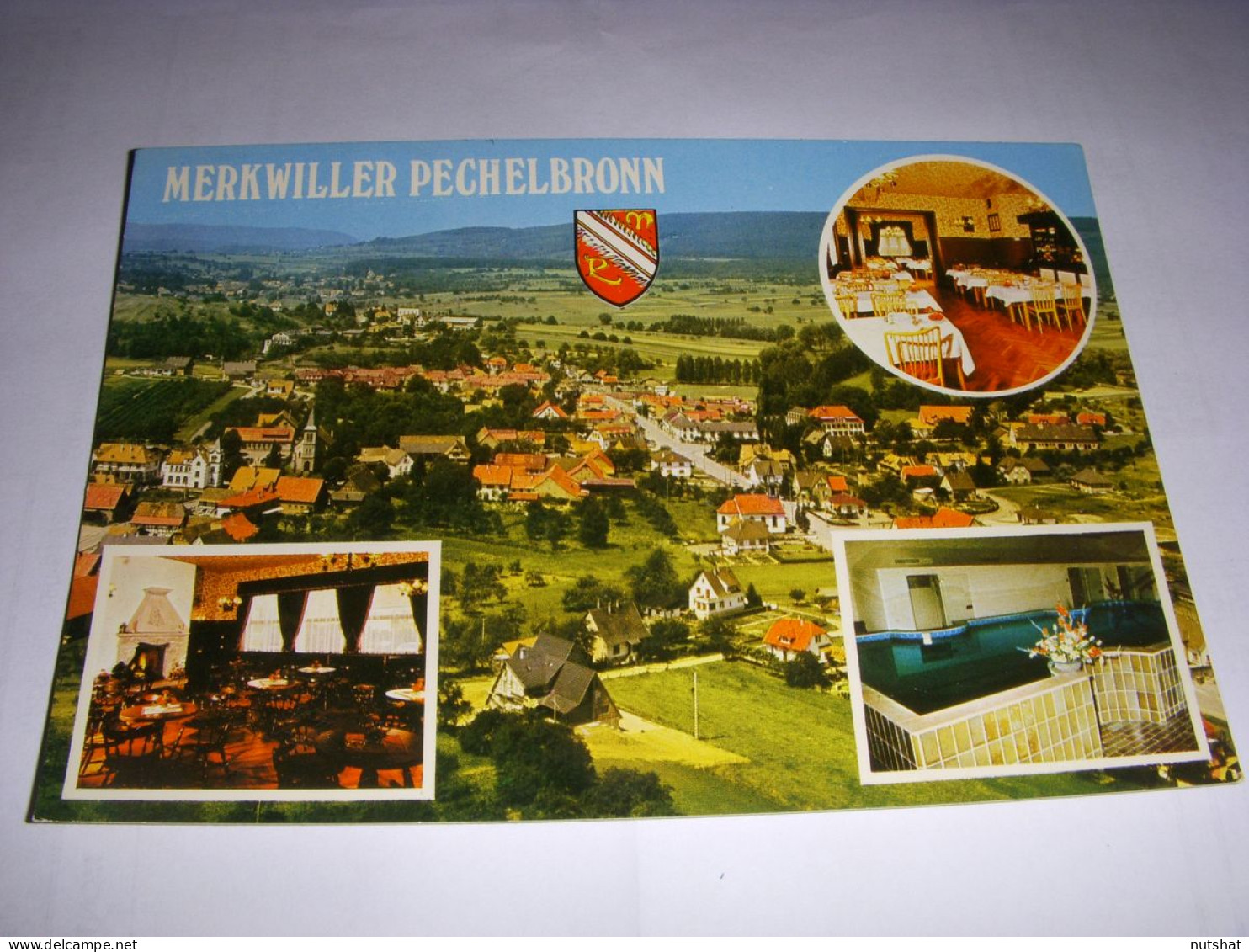 CP CARTE POSTALE BAS RHIN MERKWILLER PECHELBRONN HOTEL ENGEL - ECRITE - Autres & Non Classés