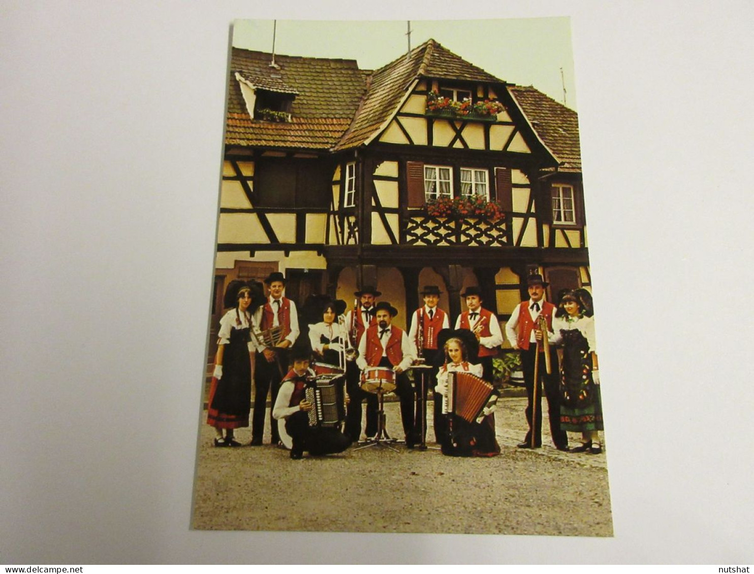 CP CARTE POSTALE BAS RHIN BOUXWILLER GROUPE FOLKLORIQUE - Vierge - Bouxwiller