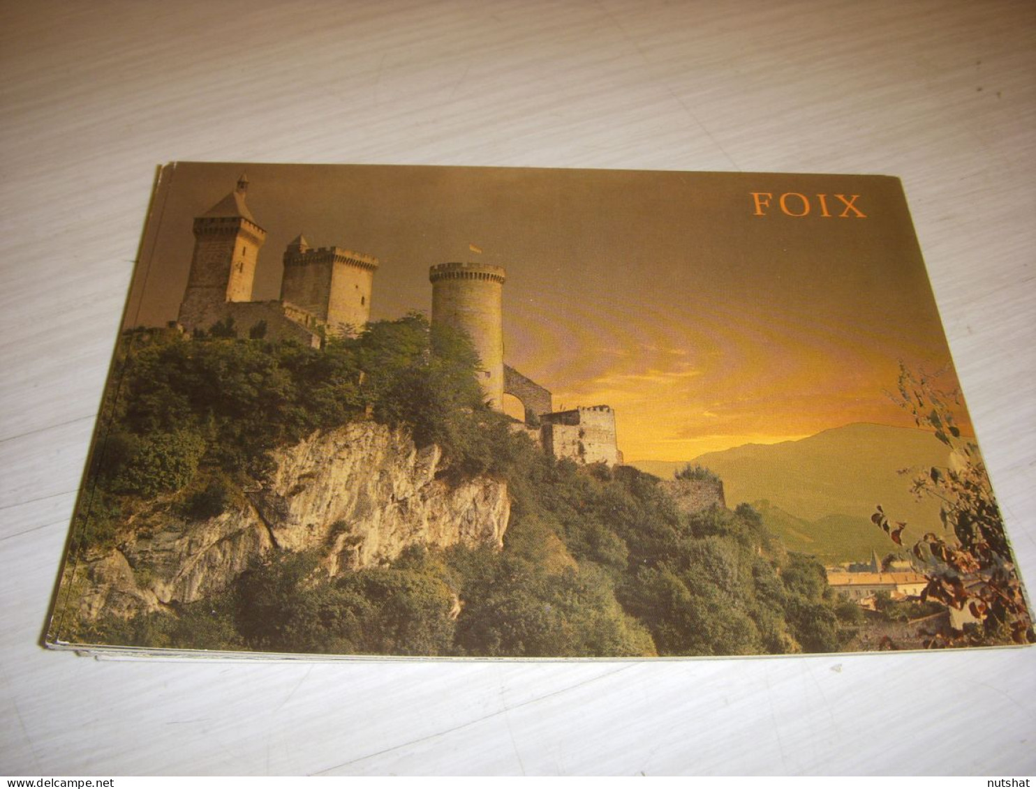 CP CARTE POSTALE ARIEGE FOIX JEU De LUMIERE Sur Le CHATEAU - VIERGE - Foix