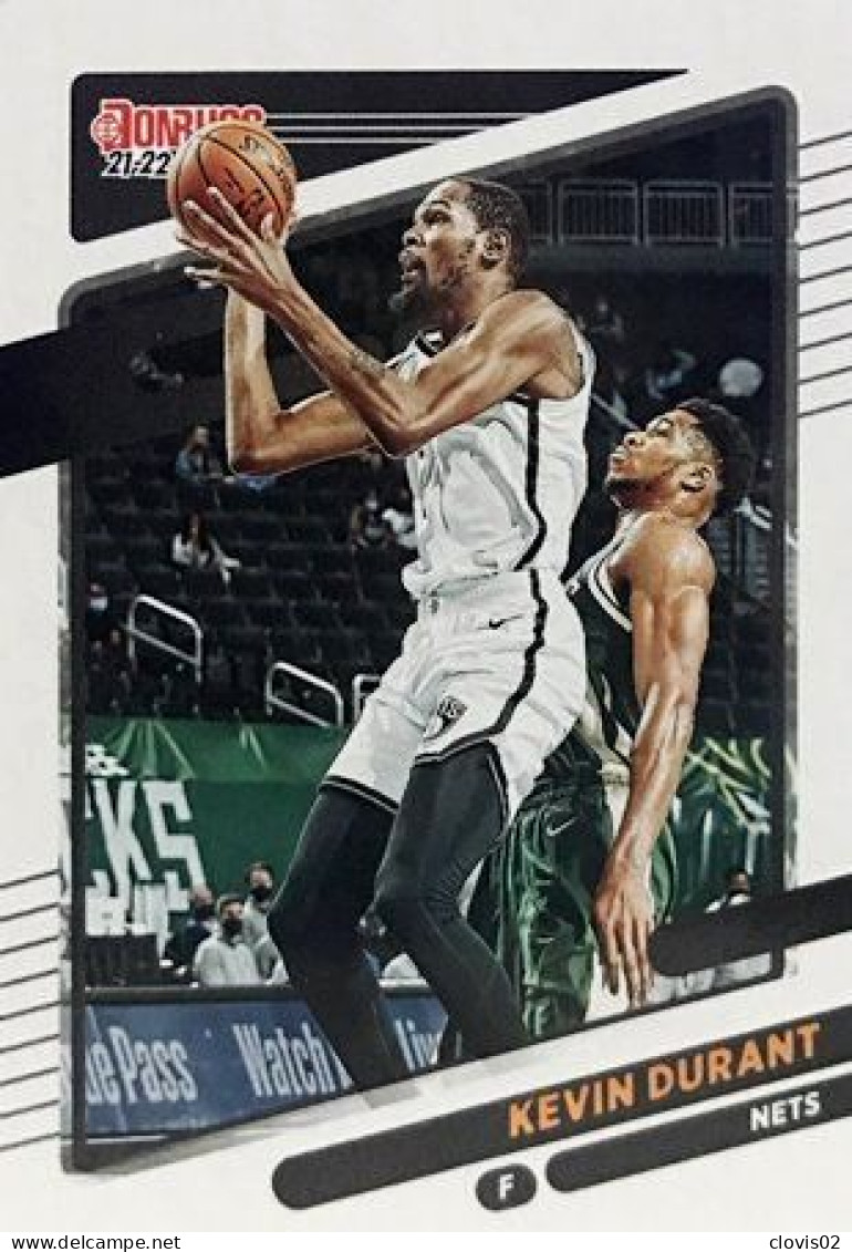 8 Kevin Durant - Brooklyn Nets - Carte Panini NBA Donruss 2021-2022 - Sonstige & Ohne Zuordnung
